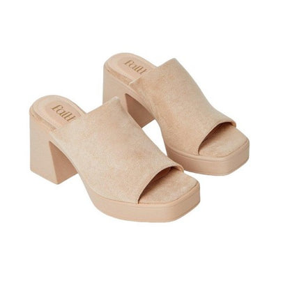 Front - Faith Womens/Ladies Colleen Platform High Heel Mule Sandals