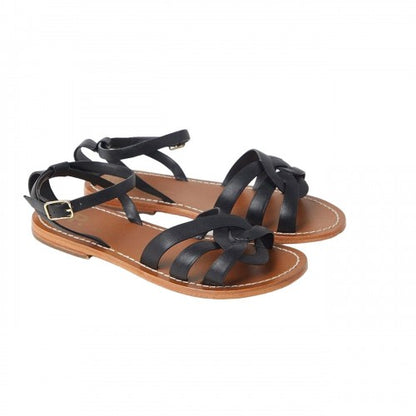 Front - Dorothy Perkins Womens/Ladies Jaleesa Woven Leather Flat Heel Wide Sandals