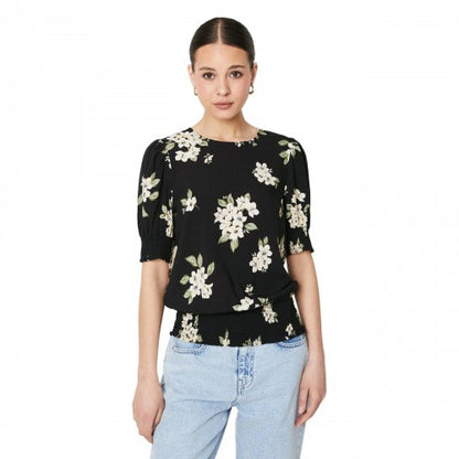 Front - Dorothy Perkins Womens/Ladies Floral Shirred Hem Blouse