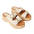 Front - Good For The Sole Womens/Ladies Annabelle Wood Effect Sandals
