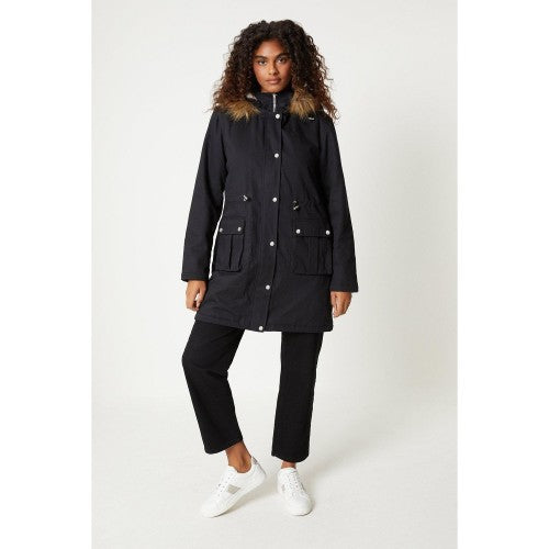 Front - Dorothy Perkins Womens/Ladies Faux Fur Hood Parka