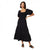 Front - Dorothy Perkins Womens/Ladies Shirred Puff Sleeve Midi Dress