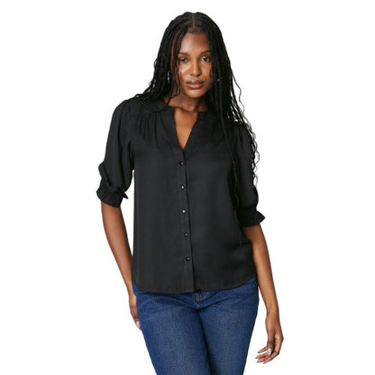 Front - Dorothy Perkins Womens/Ladies Button Front Half-Sleeved Blouse