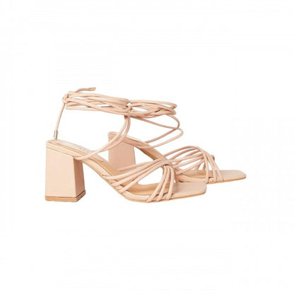 Front - Faith Womens/Ladies Celeste Spaghetti Strap Block Heel Sandals