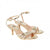 Front - Good For The Sole Womens/Ladies Sana Strappy Wide Stiletto Heel Sandals