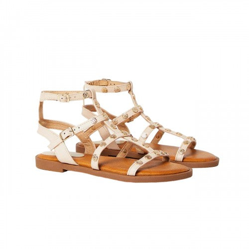 Front - Faith Womens/Ladies Milan Studded Gladiator Sandals
