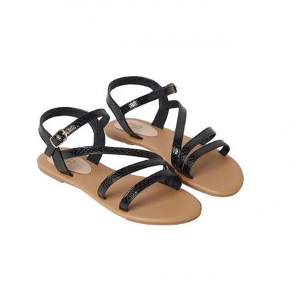 Front - Dorothy Perkins Womens/Ladies Forestor Textured Multi Strap Wide Sandals
