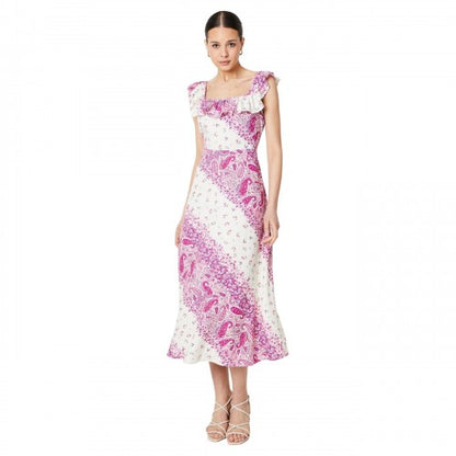 Front - Dorothy Perkins Womens/Ladies Patchwork Frill Midi Dress