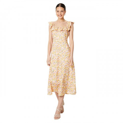 Front - Dorothy Perkins Womens/Ladies Floral Frill Midi Dress