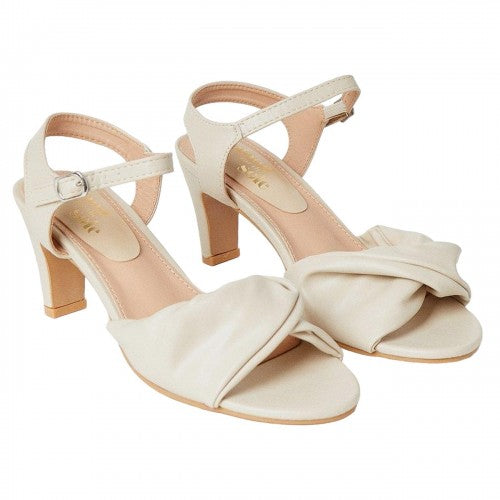 Front - Good For The Sole Womens/Ladies Trisha Two Part Wide Heeled Sandals