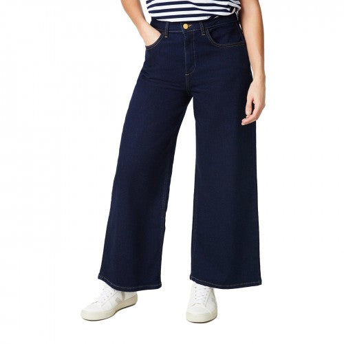 Front - Dorothy Perkins Womens/Ladies Denim Petite Wide Leg Jeans