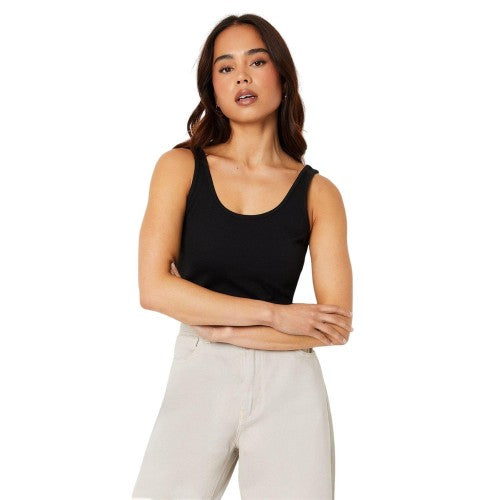 Front - Dorothy Perkins Womens/Ladies Cotton Scoop Neck Petite Tank Top