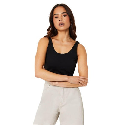 Front - Dorothy Perkins Womens/Ladies Cotton Scoop Neck Petite Tank Top