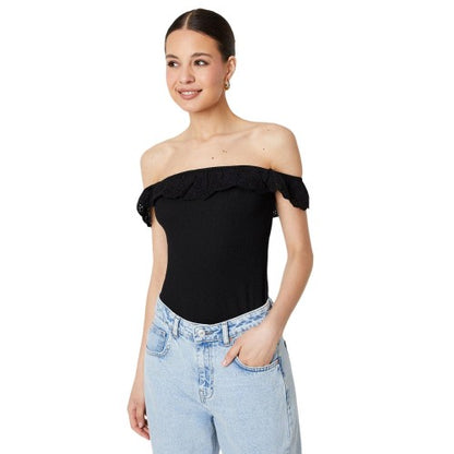 Front - Dorothy Perkins Womens/Ladies Broderie Square Neck Tank Top