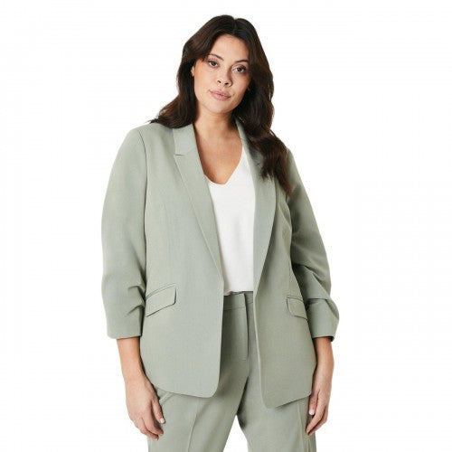 Front - Dorothy Perkins Womens/Ladies Plus Ruched Blazer