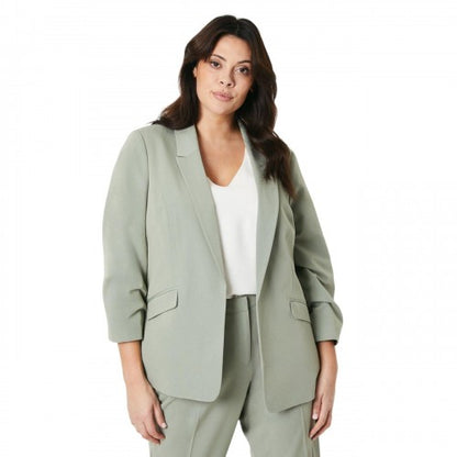 Front - Dorothy Perkins Womens/Ladies Plus Ruched Blazer