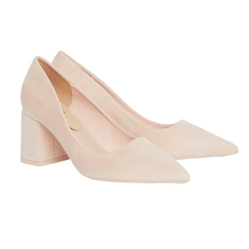 Front - Dorothy Perkins Womens/Ladies Darcia Pointed High Block Heel Court Shoes