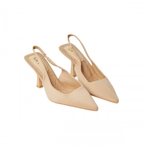 Front - Dorothy Perkins Womens/Ladies Ellie Matte Sling Back Stiletto Heel Court Shoes
