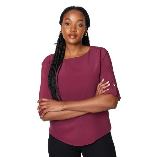 Front - Dorothy Perkins Womens/Ladies Roll Up 3/4 Sleeve Blouse