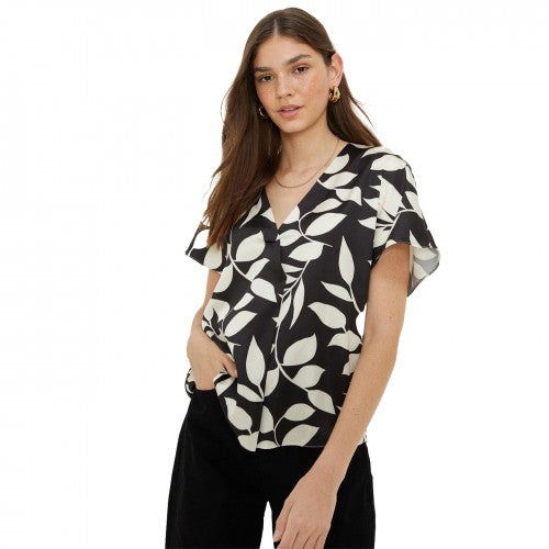 Front - Dorothy Perkins Womens/Ladies Floral Pleated Blouse