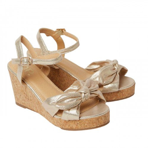Front - Dorothy Perkins Womens/Ladies Rikki Bow Wide Wedges