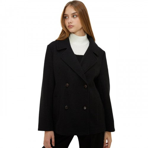 Front - Dorothy Perkins Womens/Ladies Contrast Contrast Button Peacoat