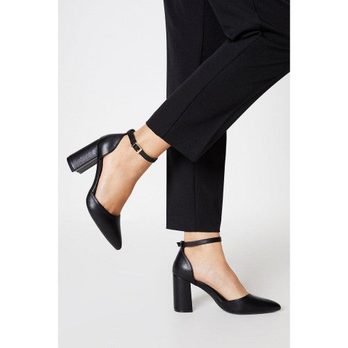 Front - Principles Womens/Ladies Celina Two Part Mid Heel Court Shoes