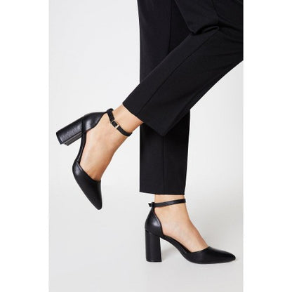 Front - Principles Womens/Ladies Celina Two Part Mid Heel Court Shoes