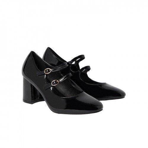 Front - Dorothy Perkins Womens/Ladies Delta Mary Jane High Block Heel Court Shoes