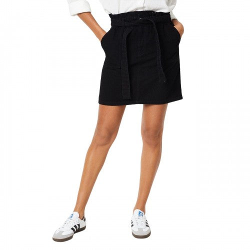 Front - Dorothy Perkins Womens/Ladies Denim Paperbag Mini Skirt