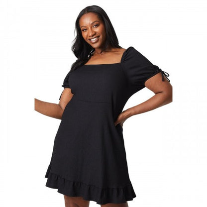 Front - Dorothy Perkins Womens/Ladies Plain Plus Tie Sleeves Mini Dress