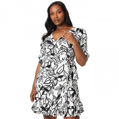 Front - Dorothy Perkins Womens/Ladies Floral Wrap Plus Mini Dress