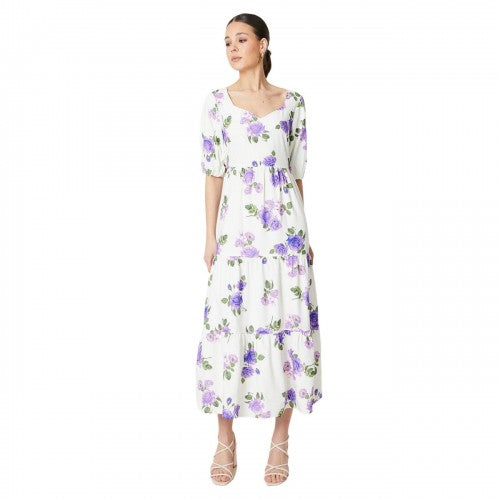 Front - Dorothy Perkins Womens/Ladies Rose Tiered Midi Dress