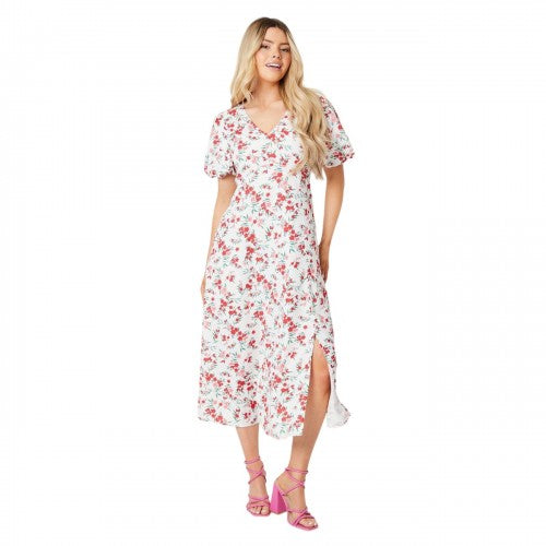 Front - Dorothy Perkins Womens/Ladies Ditsy Print Midi Dress