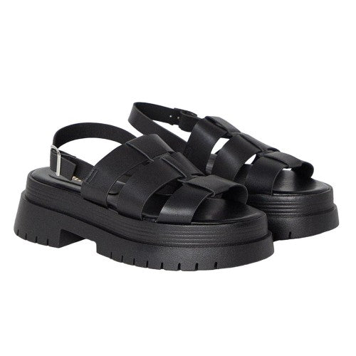 Front - Faith Womens/Ladies Mona Chunky Sling Back Sandals