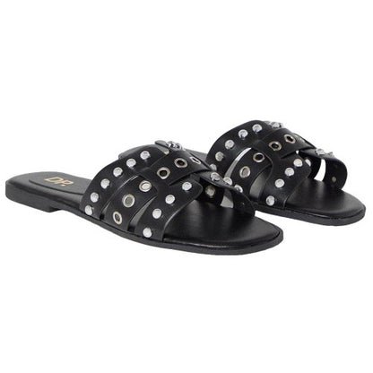 Front - Dorothy Perkins Womens/Ladies Follie Studded Wide Sandals