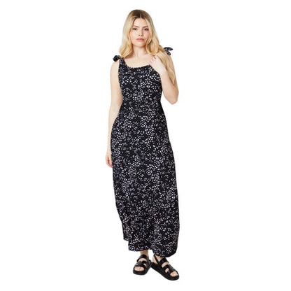 Front - Dorothy Perkins Womens/Ladies Animal Print Tie Shoulder Midi Dress