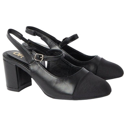 Front - Dorothy Perkins Womens/Ladies High Block Heel Court Shoes