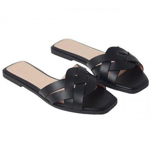 Front - Dorothy Perkins Womens/Ladies Fiji Lattice Flat Flip Flops