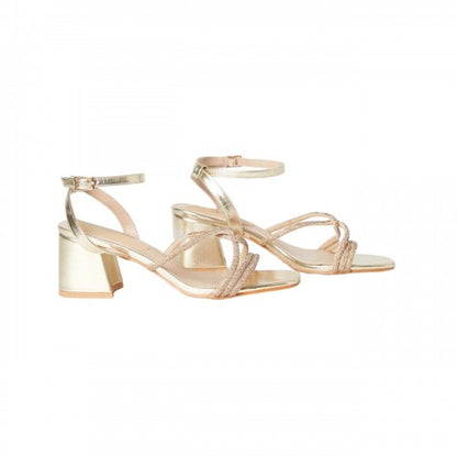 Front - Dorothy Perkins Womens/Ladies Selene Diamante Medium Block Heel Sandals