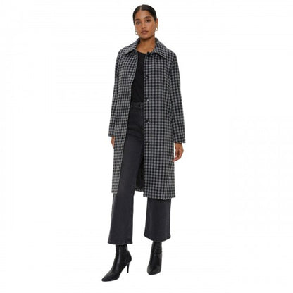 Front - Dorothy Perkins Womens/Ladies Checked Dolly Coat