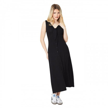Front - Dorothy Perkins Womens/Ladies Button Front Tie Midi Dress