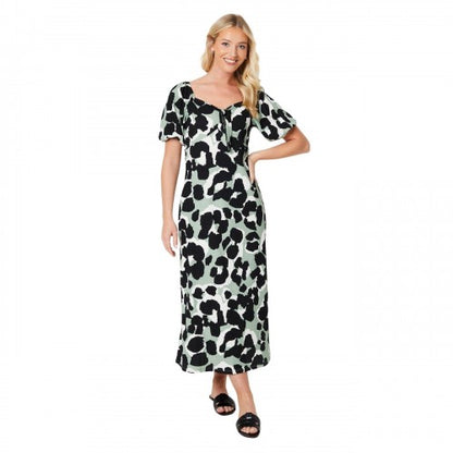 Front - Dorothy Perkins Womens/Ladies Animal Print Knotted Midi Dress