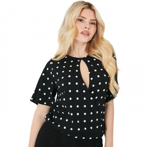 Front - Dorothy Perkins Womens/Ladies Banded Hem Angel Sleeve Top