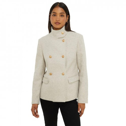 Front - Dorothy Perkins Womens/Ladies Funnel Neck Short Coat