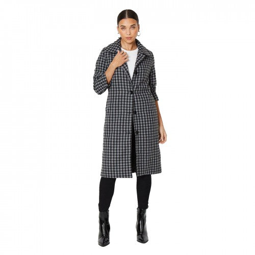 Front - Dorothy Perkins Womens/Ladies Checked Petite Dolly Coat