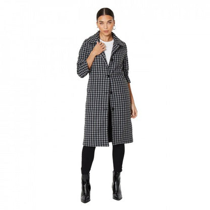Front - Dorothy Perkins Womens/Ladies Checked Petite Dolly Coat