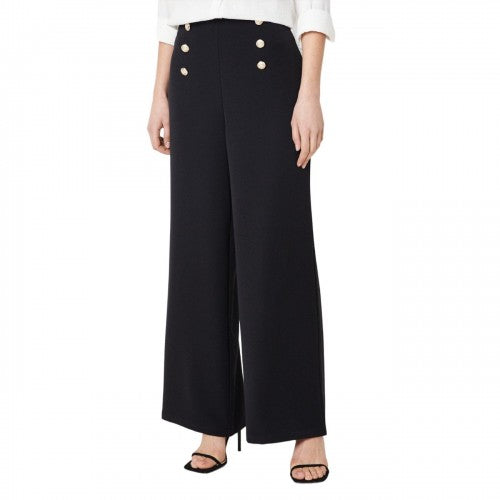 Front - Dorothy Perkins Womens/Ladies Button Front Straight Leg Trousers