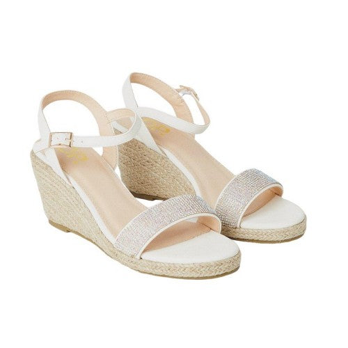 Front - Dorothy Perkins Womens/Ladies Renelle Diamante Wedge Sandals