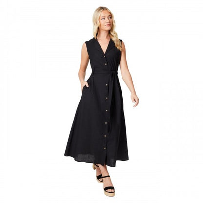 Front - Dorothy Perkins Womens/Ladies Belt Sleeveless Midi Shirt Dress